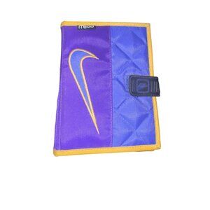 Vintage Nike & Mead Organizer Planner Blue/Yellow 1995 With Pages & Address Inse